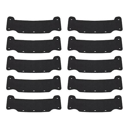Ergodyne Replacement Had Hat Sweatband, Black, 10 Pack, 10PK 8990